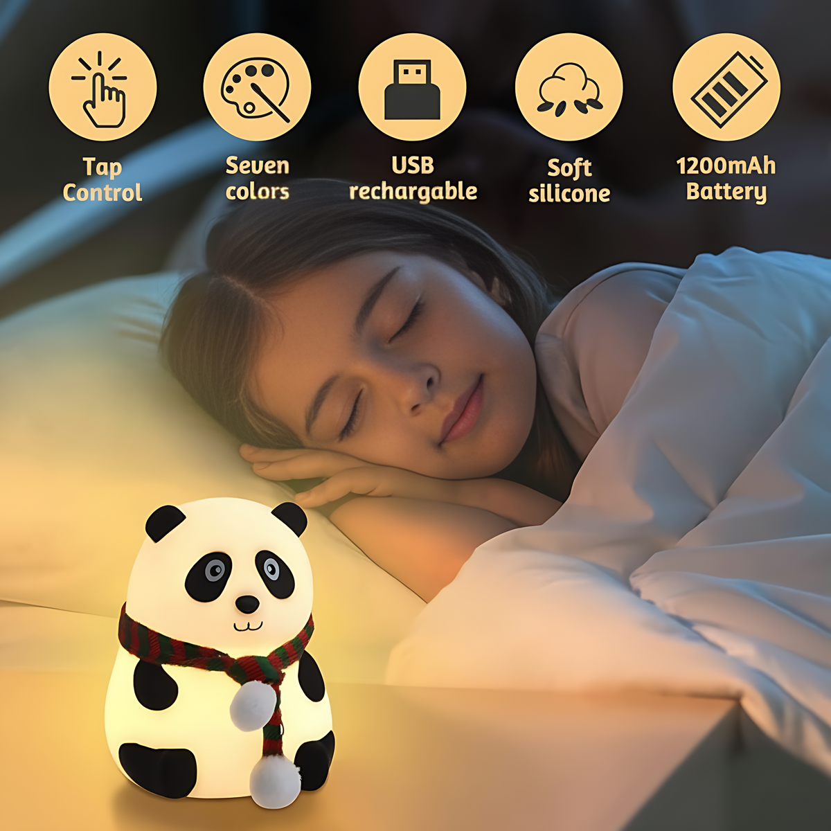Cute Panda Light Lamp