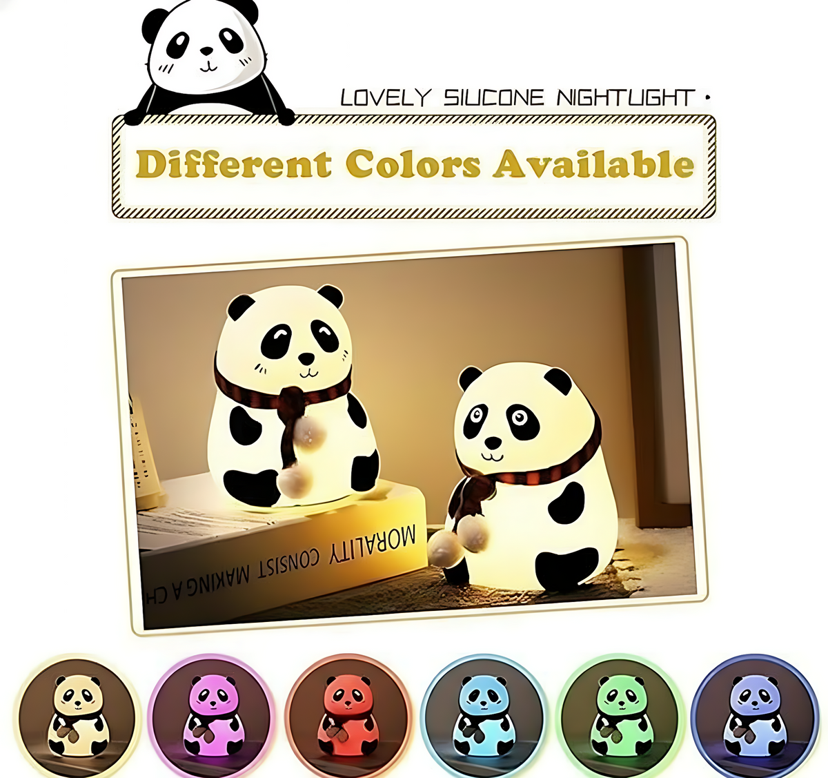 Cute Panda Light Lamp