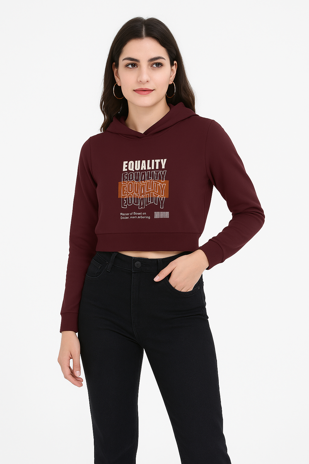 Classic Cropped Hoodie for Women