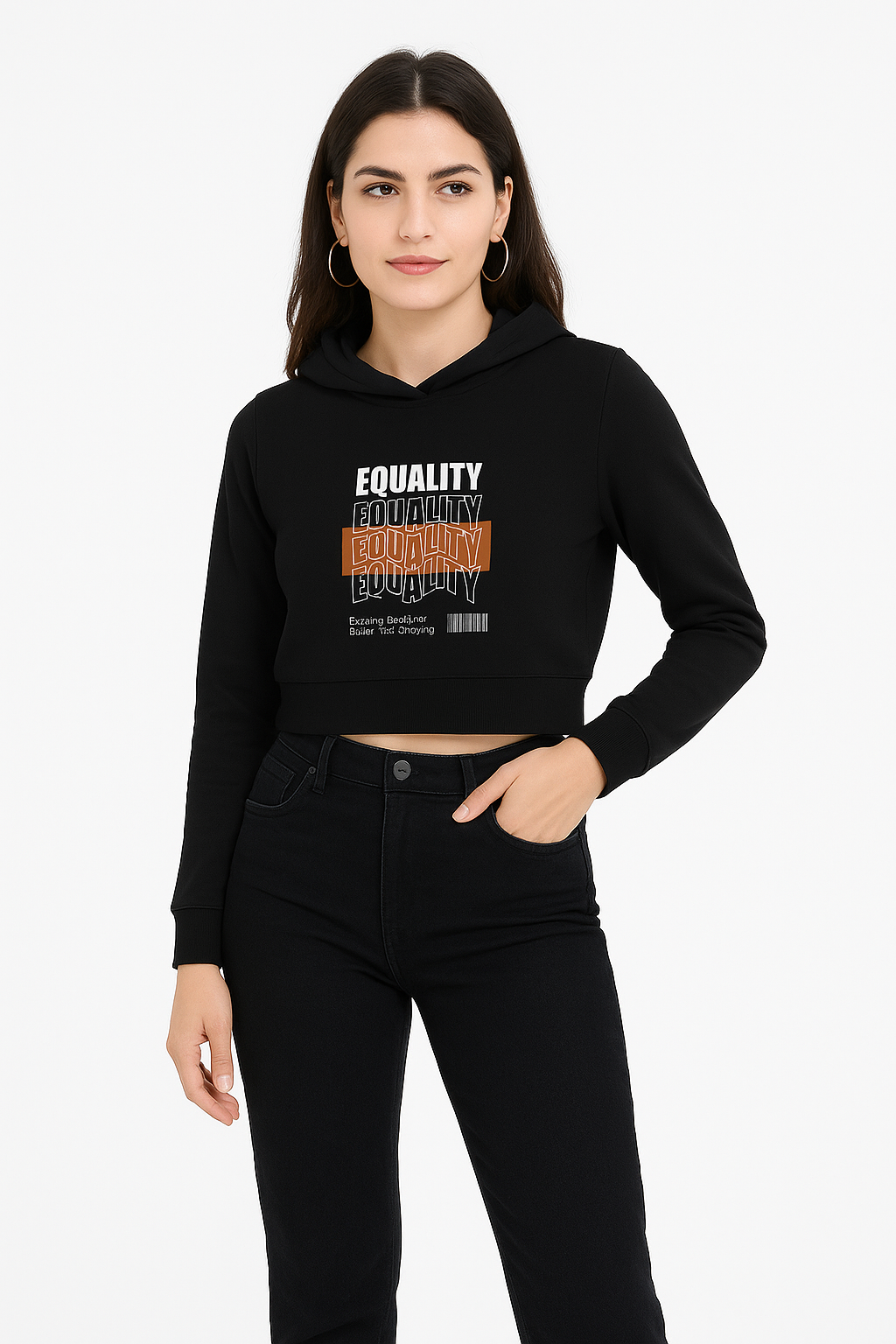 Classic Cropped Hoodie for Women