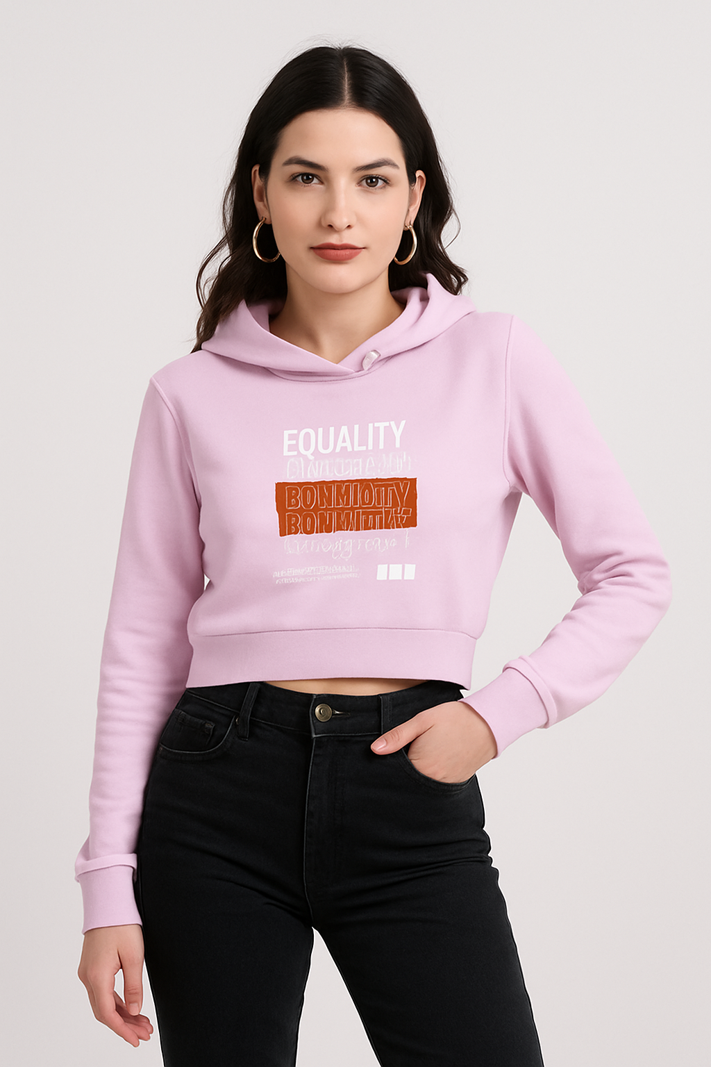 Classic Cropped Hoodie for Women