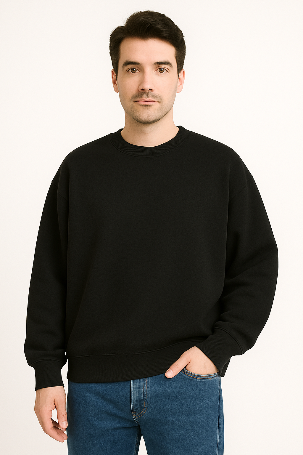 Premium Oversized Cotton Blend Sweatshirt