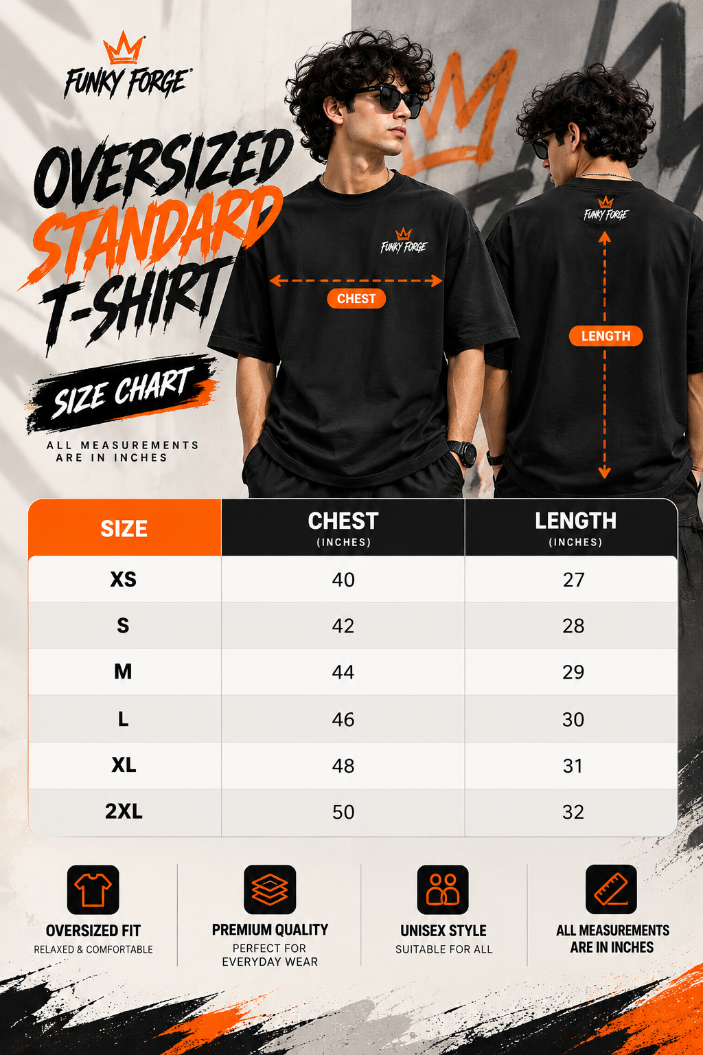 Funky Forge Oversized Standard T-Shirt – Premium Streetwear | Pink