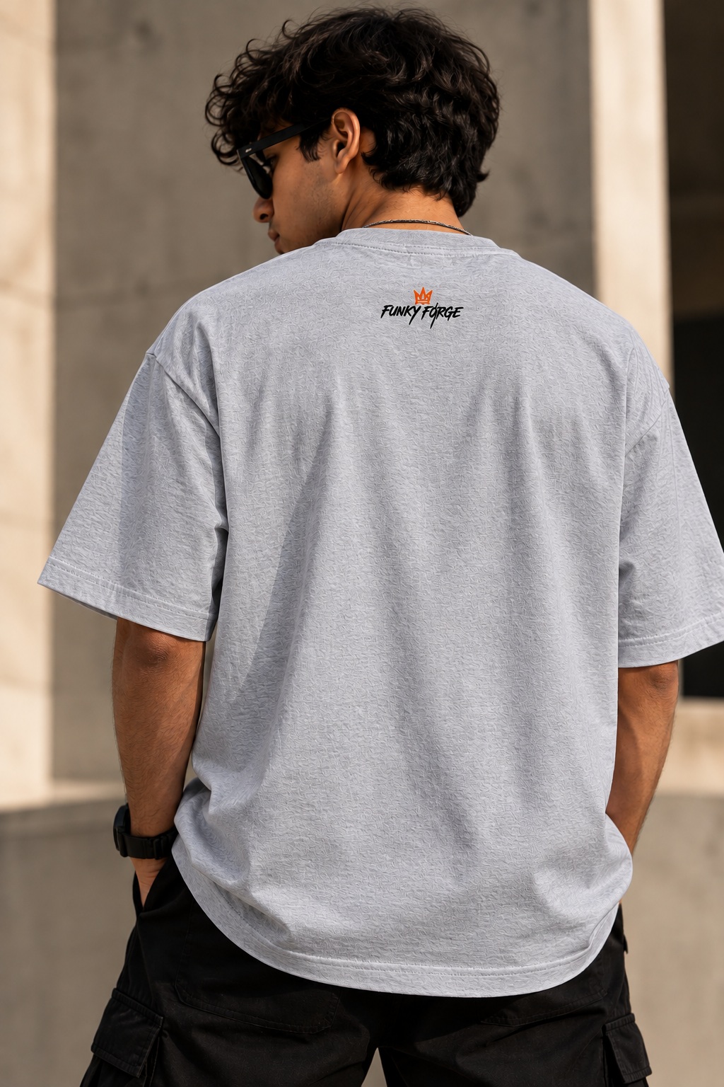 Funky Forge Oversized Standard T-Shirt – Premium Streetwear | Gray