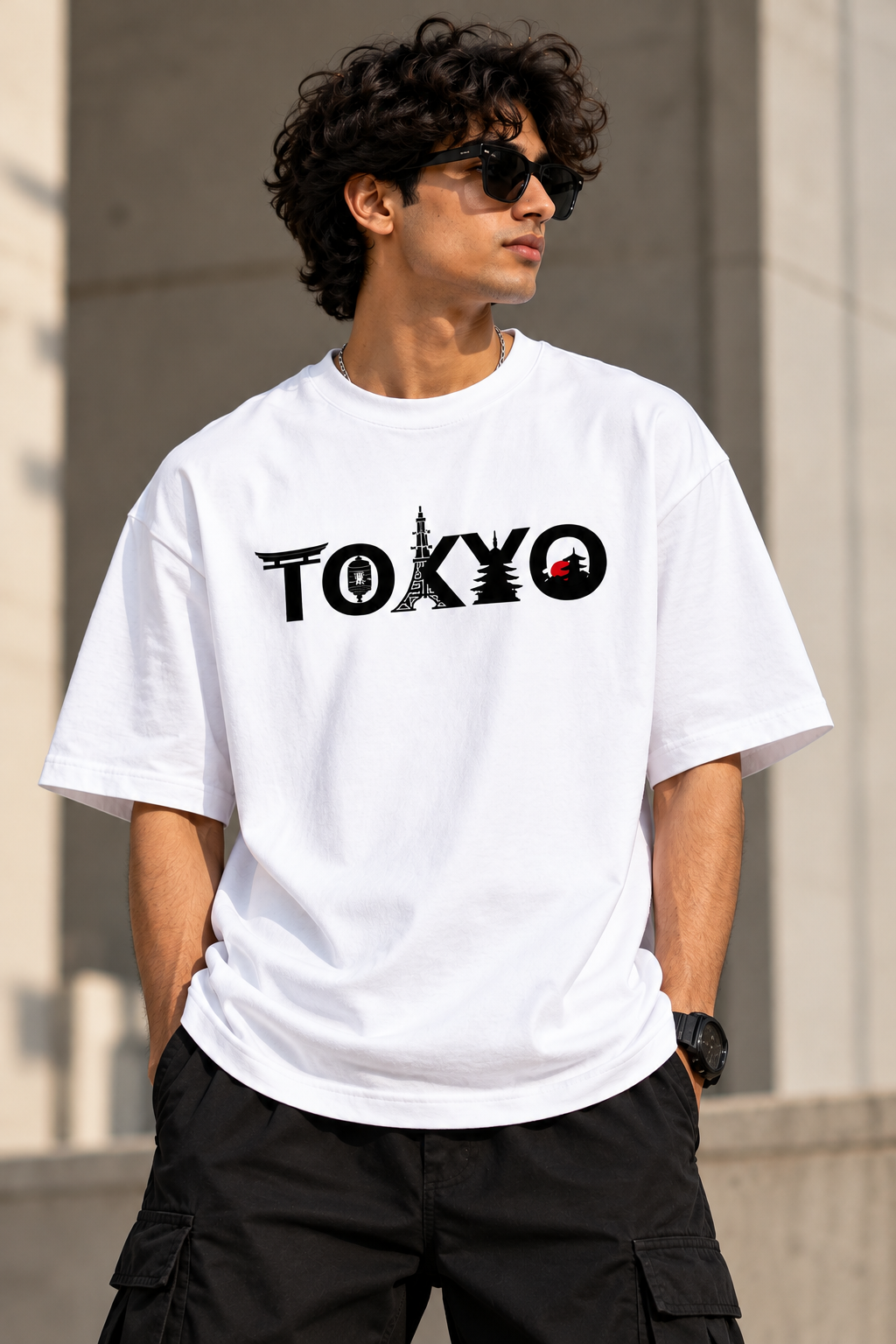 Funky Forge Oversized Standard T-Shirt – Premium Streetwear | White