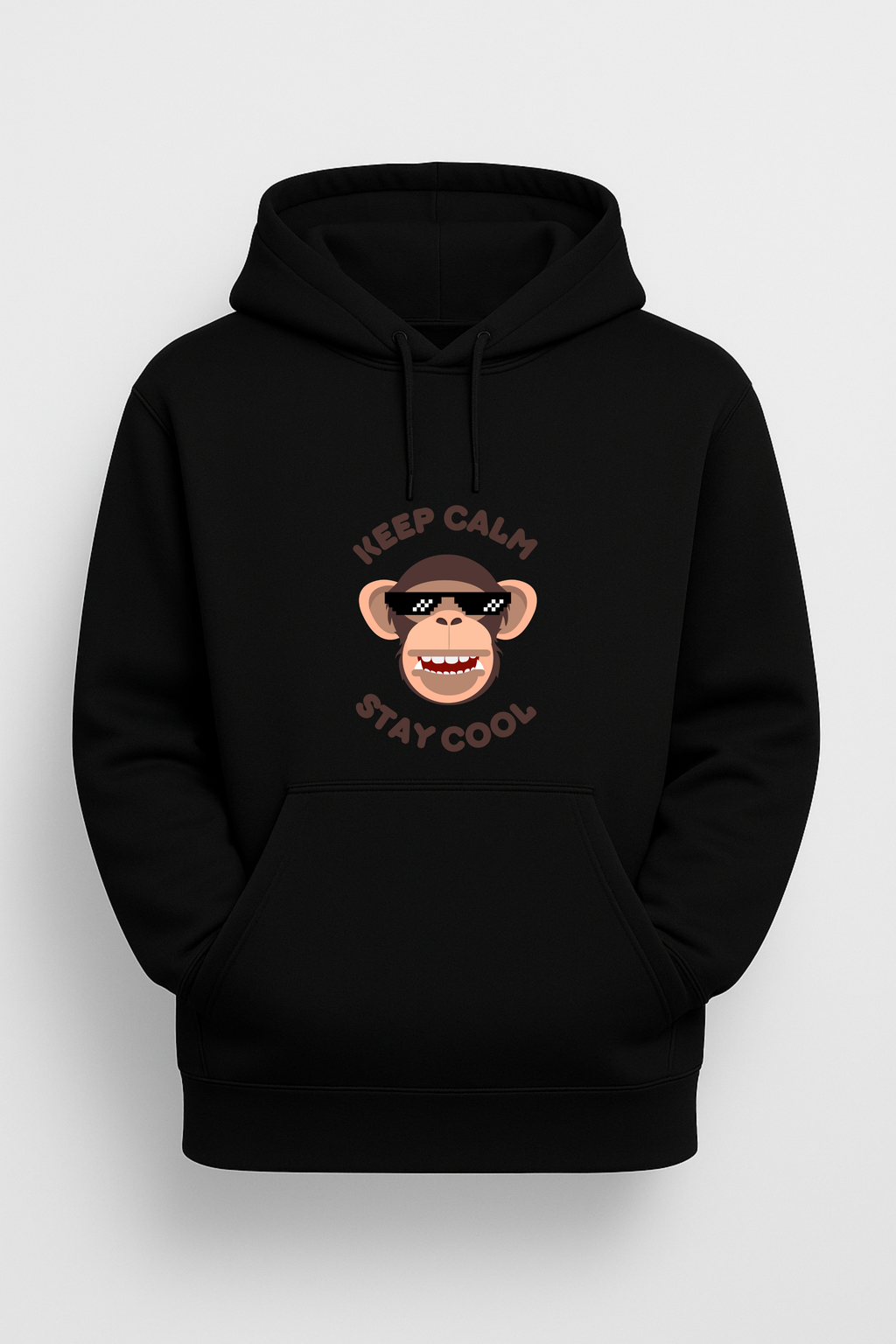 Premium Heather Monkey Hoodie – Soft Cotton Blend | Unisex Comfort Fit Sweatshirt