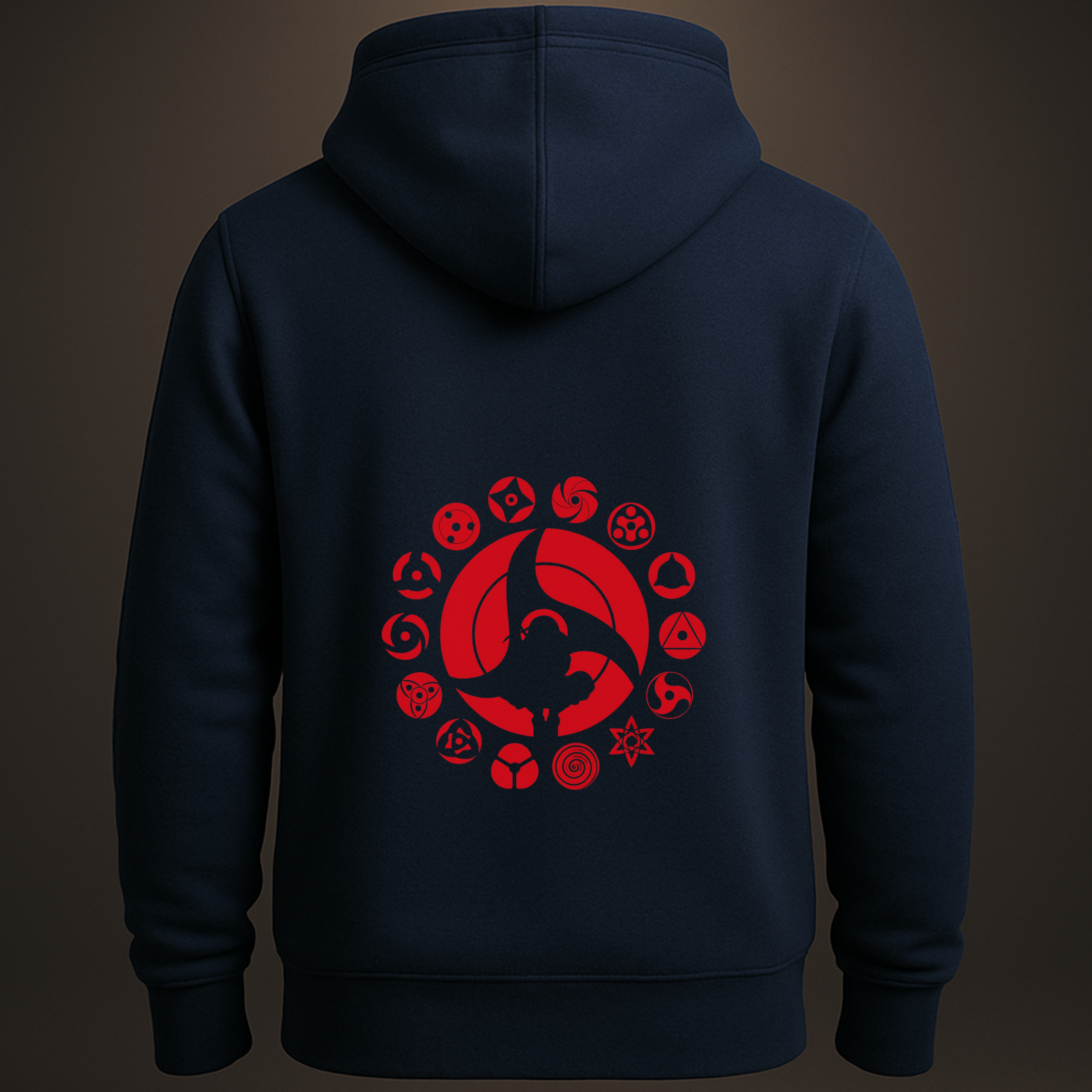 Premium Black Uchiha Clan Hoodie – Sharingan Design Anime Streetwear for Fans