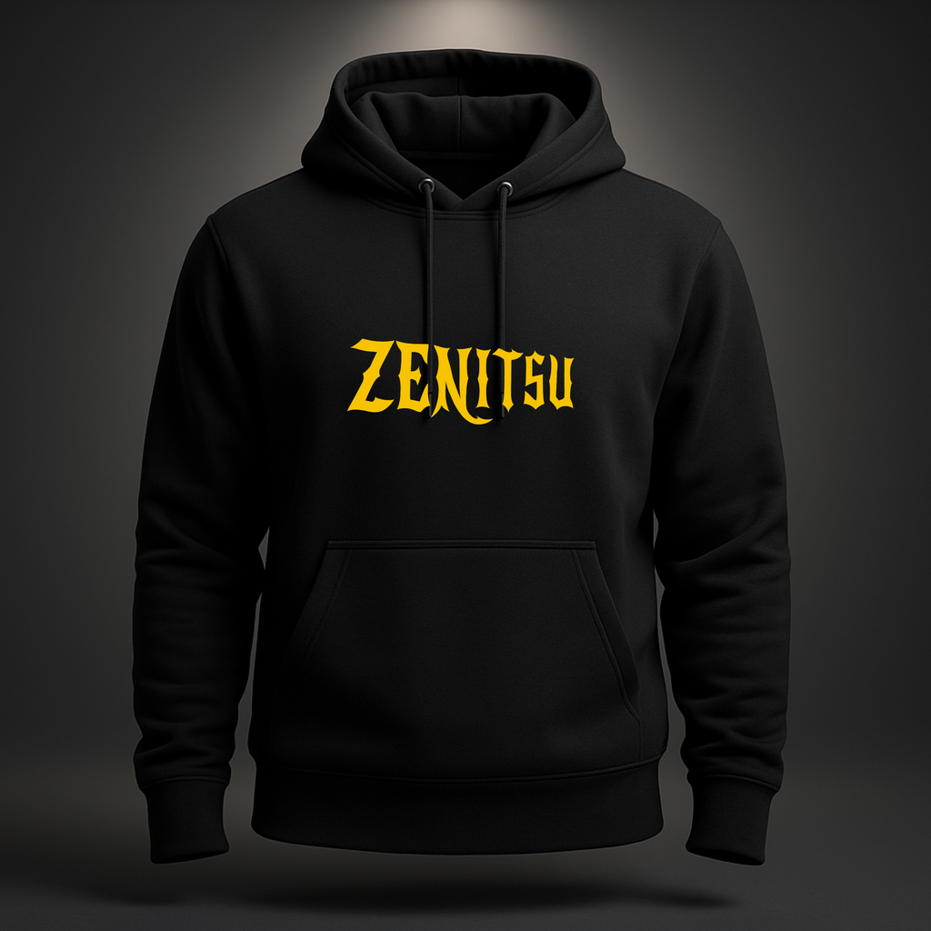 Premium Black Lightning Zenitsu Hoodie – Inspired by Popular Demon Slayer Anime Character